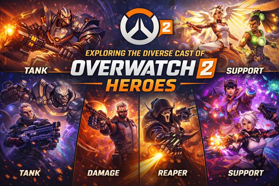 Exploring the diverse cast of overwatch 2 heroes